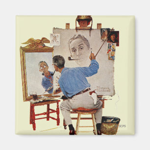 Imã Auto-Retrato triplo