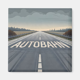 Imã Autobahn Infinite Road Perspective Art