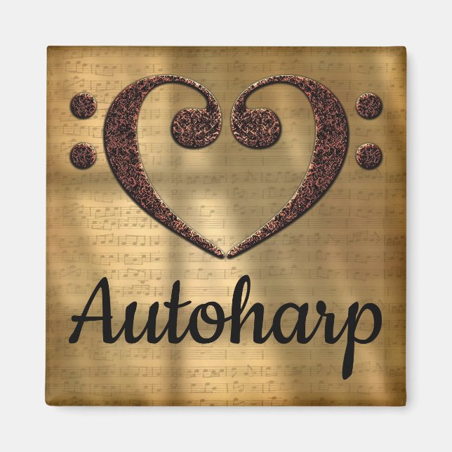 Imã Autoharp do Coração de Limpa Dupla (Frente)