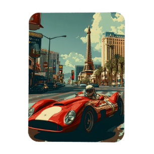 Ímã Automóvel de corrida em Las Vegas