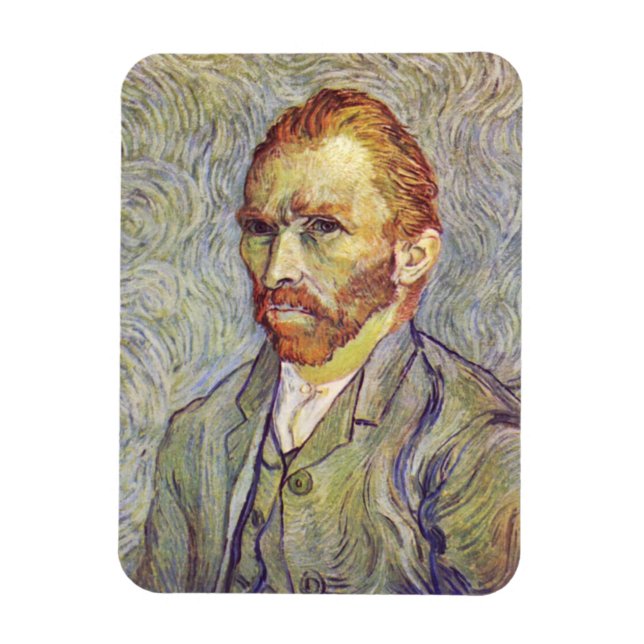 Ímã Autoretrato Vincent Willem van Gogh (Vertical)