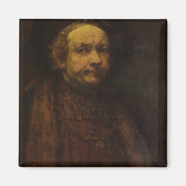 Imã Autorretrato como um Velho, c.1664 (óleo na canvas (Frente)