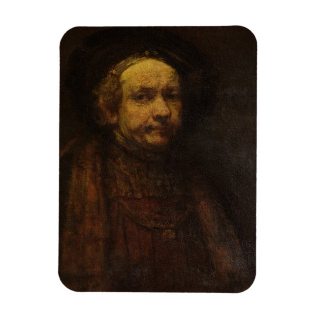 Ímã Autorretrato como um Velho, c.1664 (óleo na canvas (Vertical)