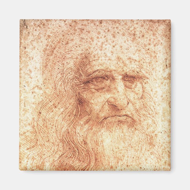 Imã autorretrato de Leonardo da Vinci (Frente)
