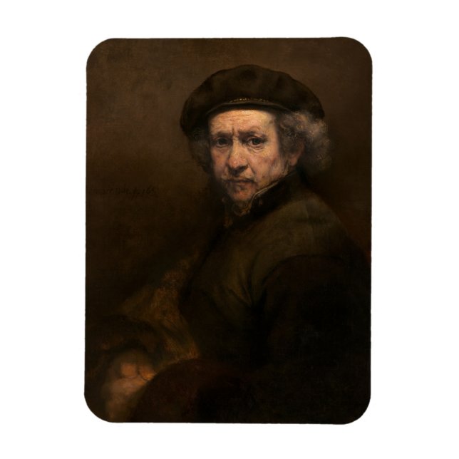 Ímã Autorretrato de Rembrandt: Pintor da Idade de Ouro (Vertical)