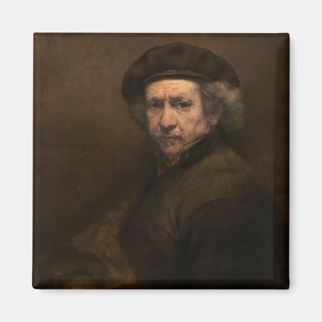 Imã Autorretrato de Rembrandt: Pintor da Idade de Ouro (Frente)