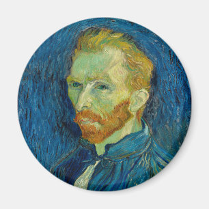Imã Autorretrato de Vincent Van Gogh com Paleta Arte
