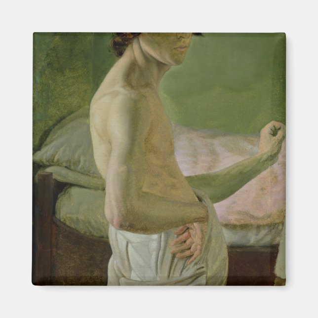 Imã Autorretrato em frente ao Easel, c.1828 (Frente)