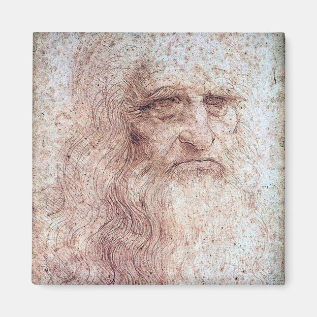 Imã Autorretrato, Leonardo da Vinci (Frente)
