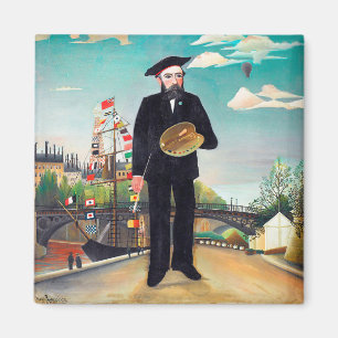 Imã autorretrato, paisagem, Rousseau