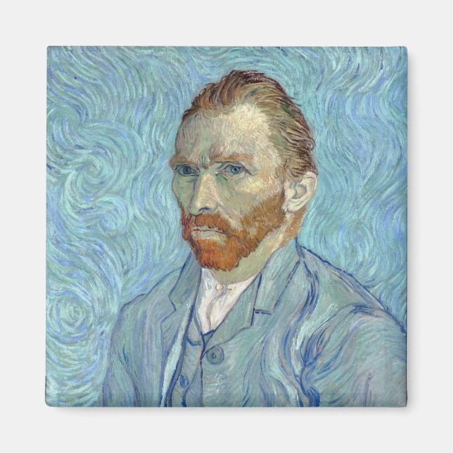 Imã Autorretrato, Vincent van Gogh, 1889 (Frente)