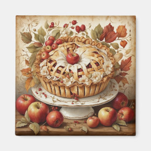 Imã Autumn Apple Pie Magnet