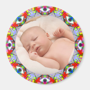 Imã Autumn Frame New Grandparent Gift Baby Photo