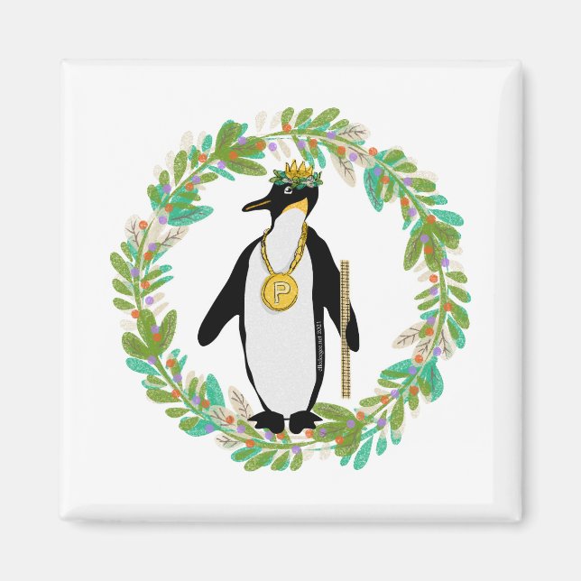 Imã Autumn King Penguin Magnet (Frente)