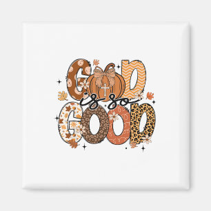 Imã Autumn Pumpkin Christian Thankanding Faith Deus é