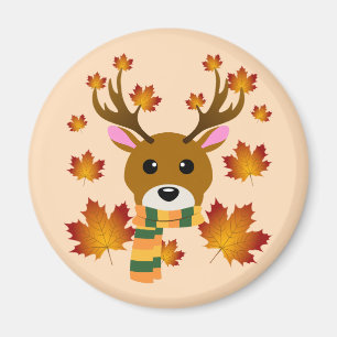 Imã Autumn Scarf Deer Mapaves