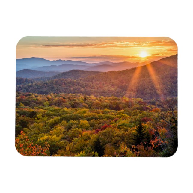 Ímã Autumn Sunset do Beacon Heights (Horizontal)