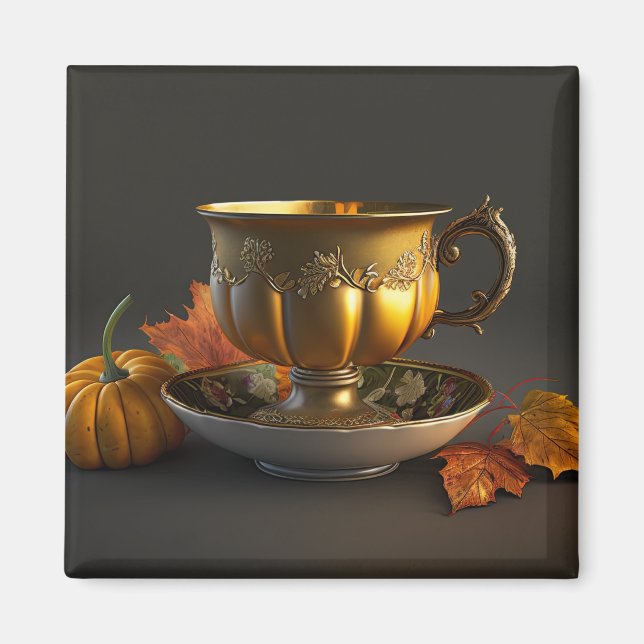 Imã Autumn Teacup (Frente)