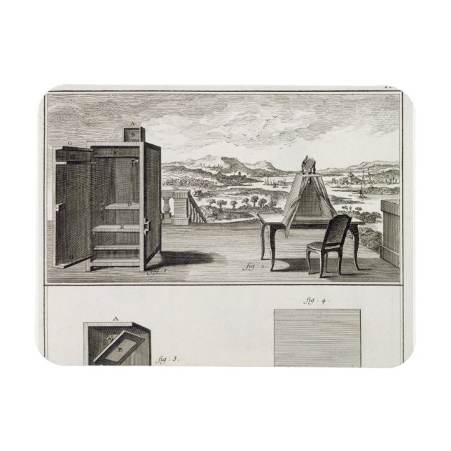 Ímã Auxiliares de desenho: uma câmera de madeira básic (Horizontal)