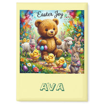 AVA ~ URSO DE PÁSCOA Pintinhos de Páscoa ~ Ímã