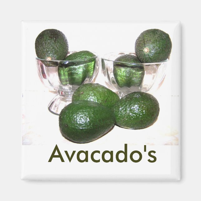 Imã Avacado bonito Magnet (Frente)