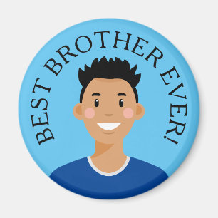 Imã Avatar Personalizado Melhor Irmão Nunca Magneta