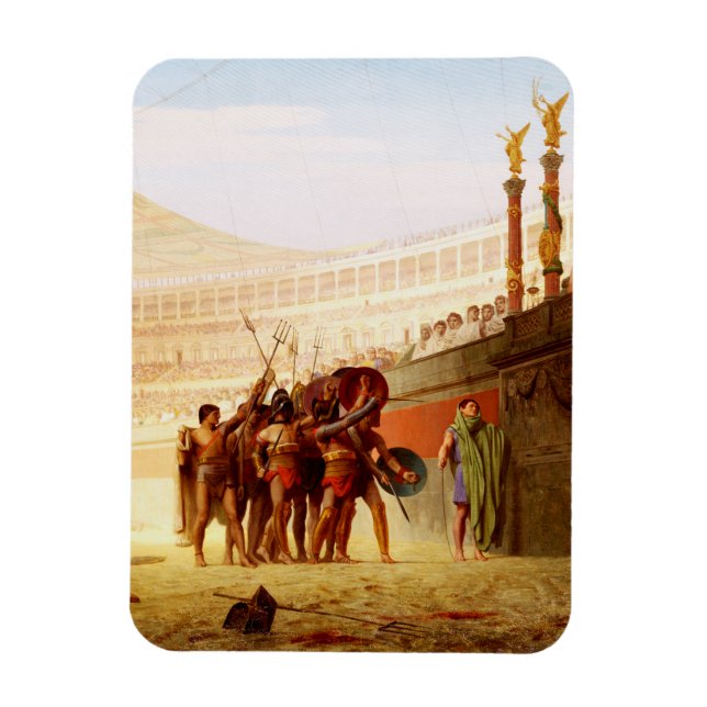 Ímã Ave Caesar by Jean-Leon Gerome (Vertical)