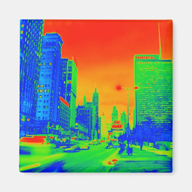 Imã Avenida Chicago Michigan na Noite de 6 de março de (Frente)