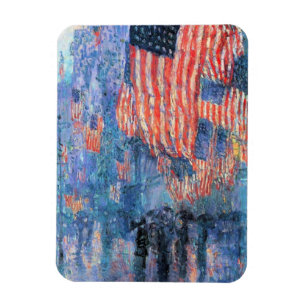 Ímã Avenida da Chuva por Frederick Childe Hassam