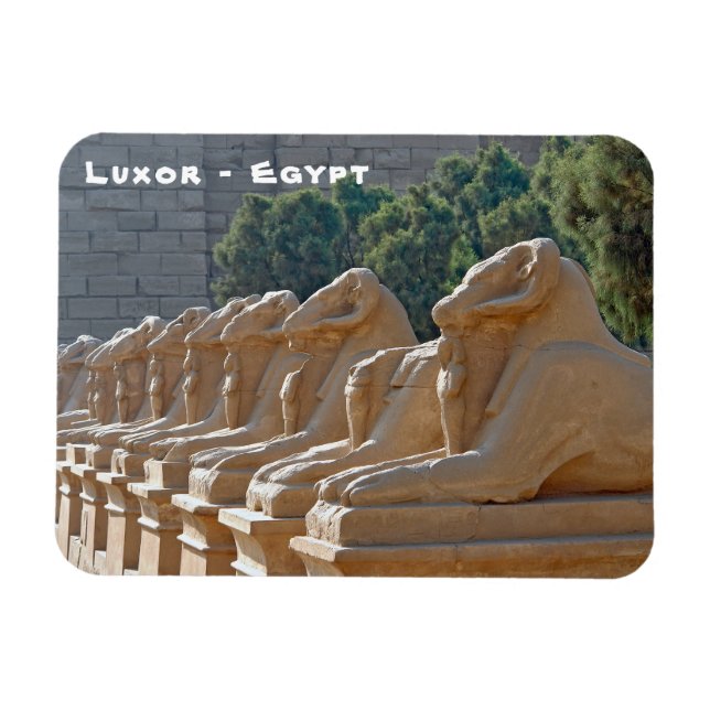 Ímã Avenida das Esfinges no Templo de Karnak - Egito (Horizontal)