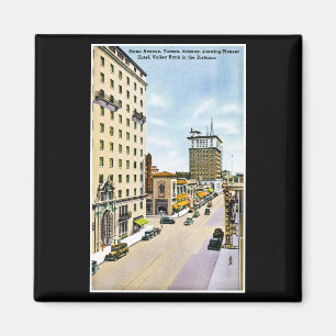 Imã Avenida de pedra, Tucson, viagem por estrada retro