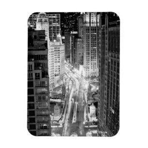 Ímã Avenida norte de Michigan em Chicago após o