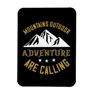 Ímã Aventura ao Ar Livre nas Montanhas Está Chamando