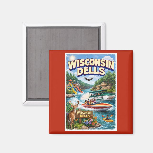 Imã Aventura em Wisconsin Dells – Parques aquáticos e  (Front/Back)