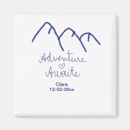 Imã Aventura espera coração de montanha azul adicionar