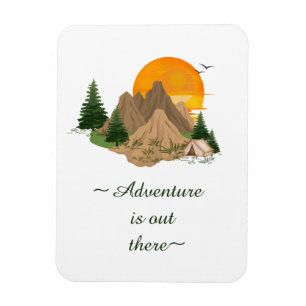 Ímã Aventura Mínima na Montanha
