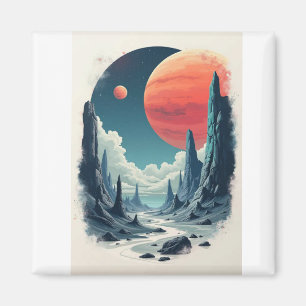 Imã Aventura Universo: Engraçando Arte Espacial para o