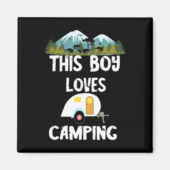 Imã Aventuras de Acampamento Camping Camping Camping M (Frente)