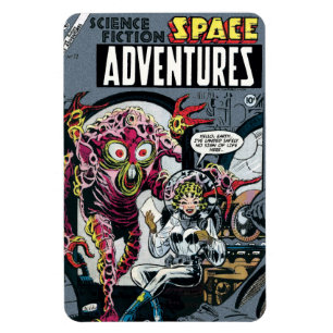 Ímã Aventuras Espaciais #12 Funny 50s Retro Cômico de 