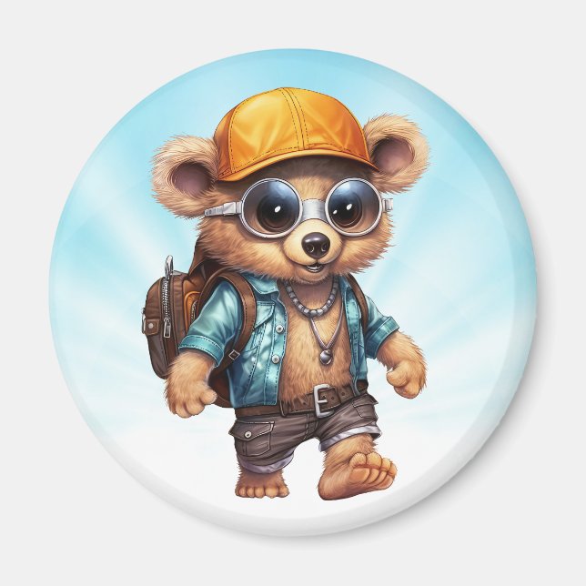 Imã Aventuras Sunny com Urso de Beachy - Prontos para  (Frente)