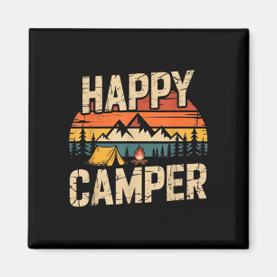 Imã Aventureiro feliz montanha aventura acampamento ao