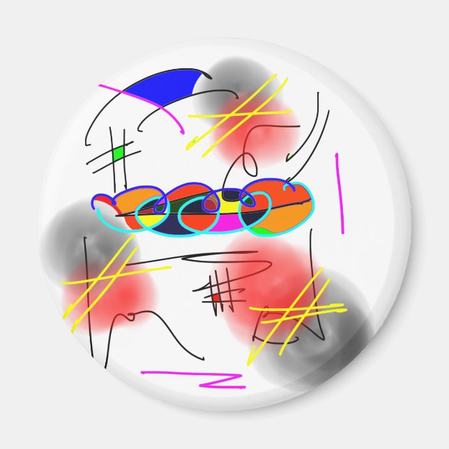 Imã aves abstrato (Frente)