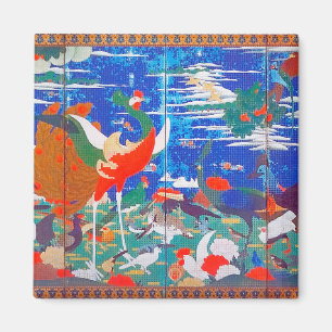 Imã Aves, Animais e Plantas Flores (Esquerda) Jacuchu