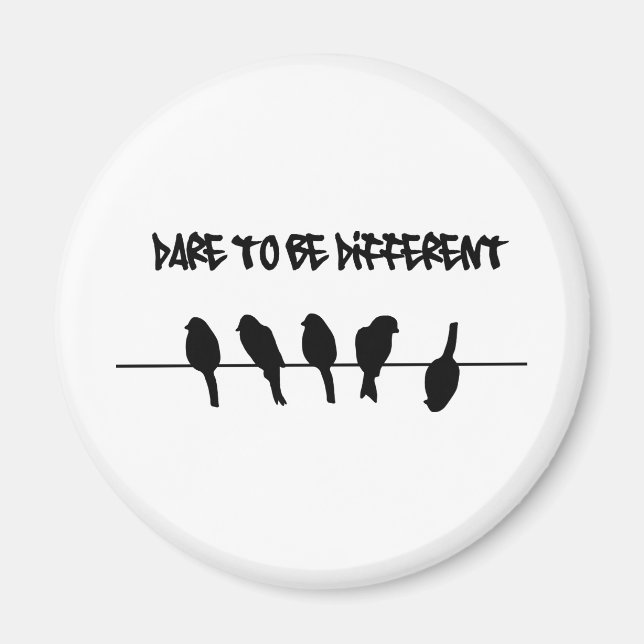 Imã Aves com arame - ousam ser diferentes (Frente)