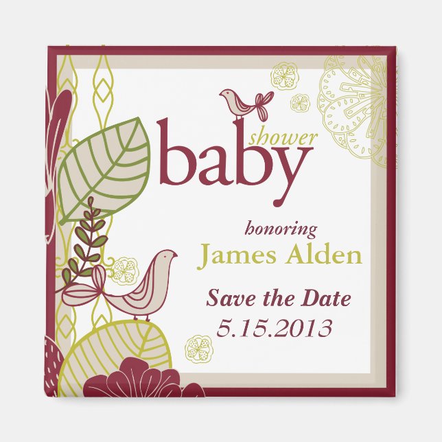 Imã Aves e Flores (Frente)