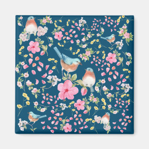 Imã Aves e Flores primavera