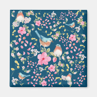 Imã Aves e Flores primavera