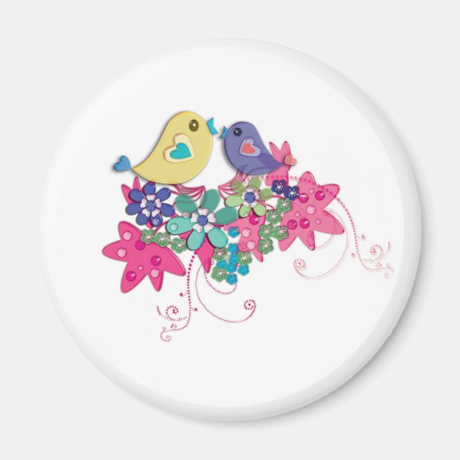 Imã Aves, vidro (Frente)