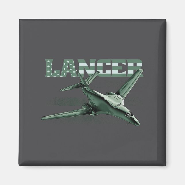 Imã Avião Bombardeiro Militar a Jato B1 Lancer dos EUA (Frente)