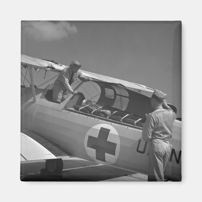 Imã Avião da Cruz Vermelha WW2 (Frente)